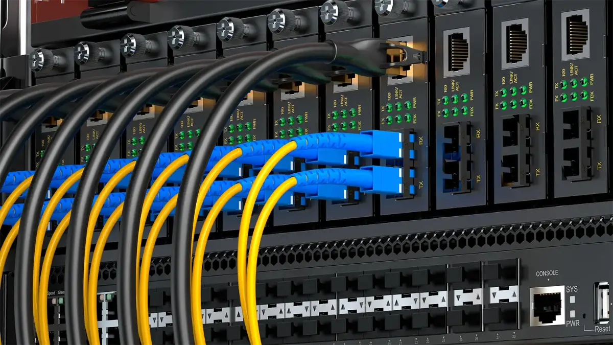 Enterprise Network Deployment color coded cabling
