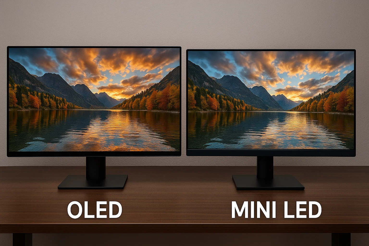 OLED vs Mini LED Monitor
