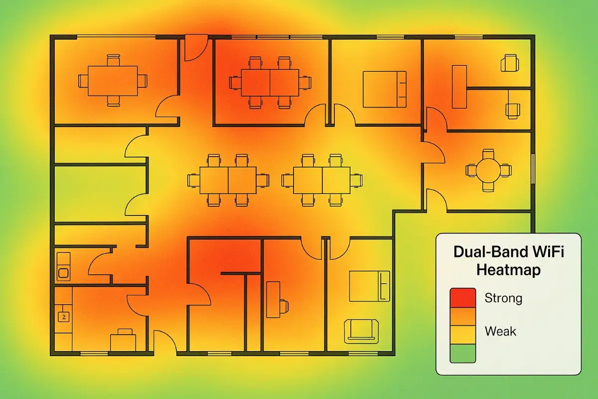 dual-band WiFi zone