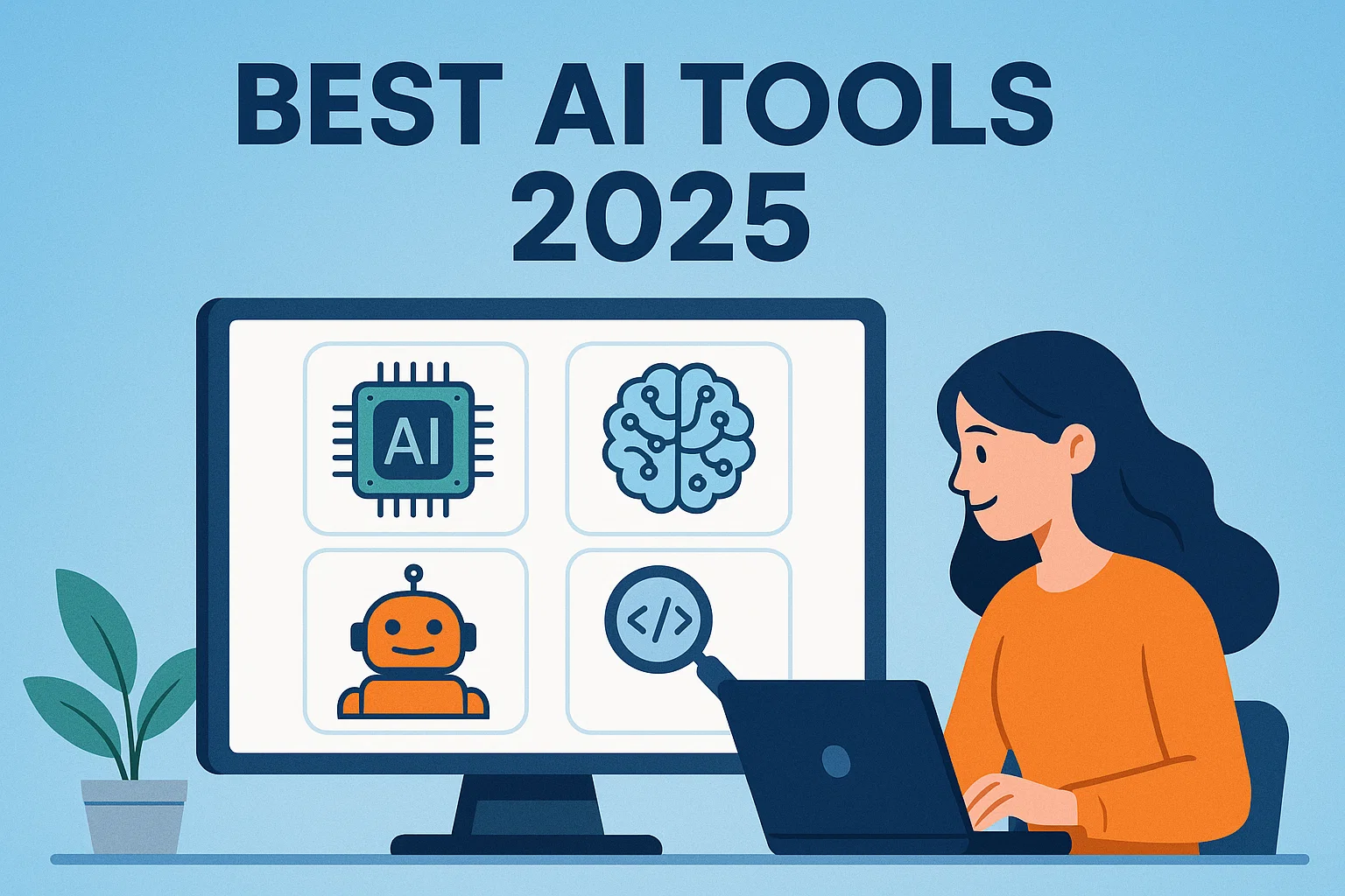 Best AI Tools 2025 hero illustration