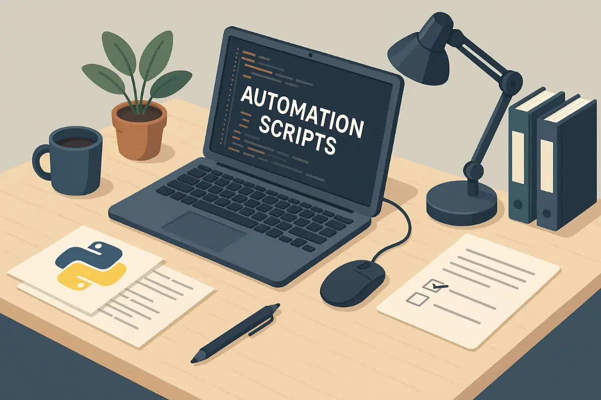 Setting up Python automation scripts on a work desk