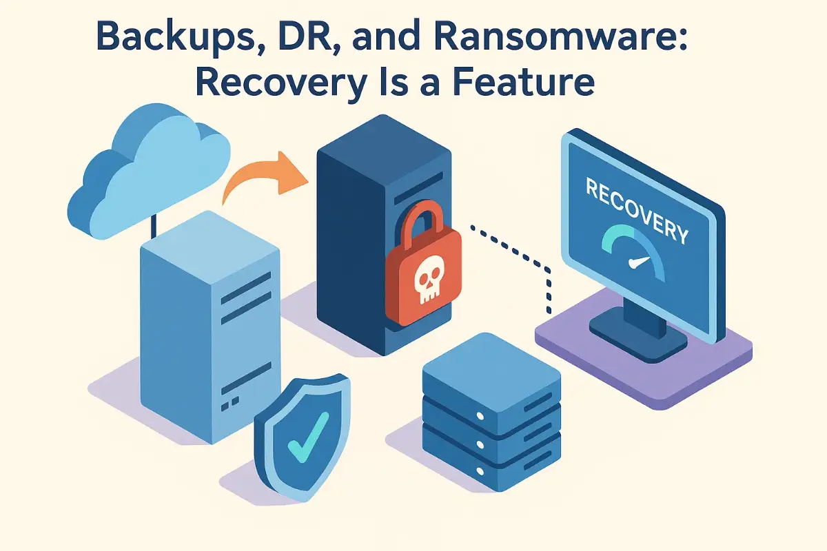 Backups, DR, and Ransomware: Recovery Is a Feature