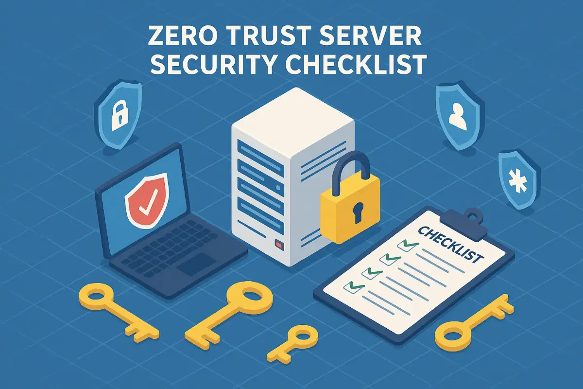 zero trust server security checklist and keys