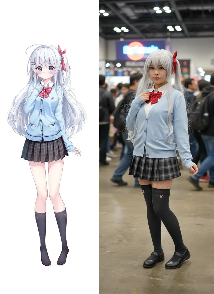 Cosplay Synthesis at Real Events