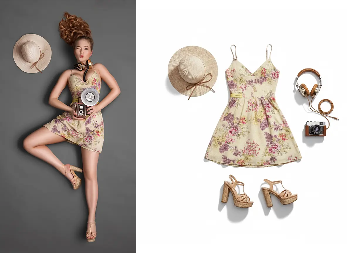 Outfit Extraction for Clean Flat-Lays
